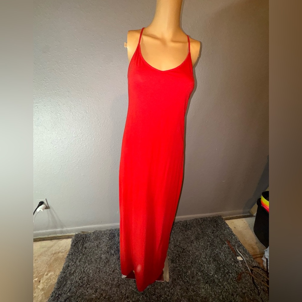 Forever 21 Vibrant Red Maxi Dress
